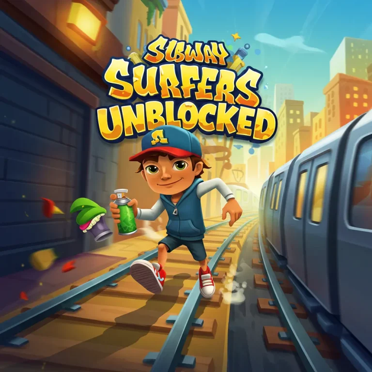 Subway Surfers Unblocked endless runner with Jake dodging trains