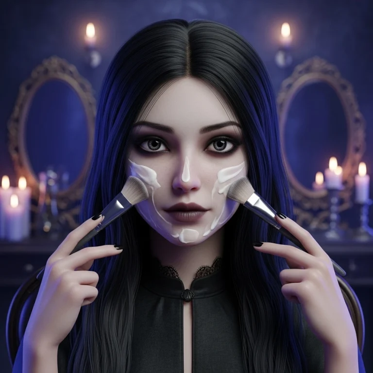 Wednesday Addams Beauty Salon – Gothic glam makeover for girls